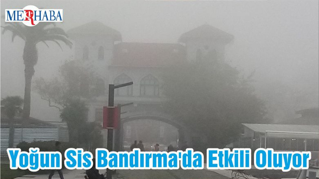 Yoğun Sis Bandırma'da Etkili Oluyor