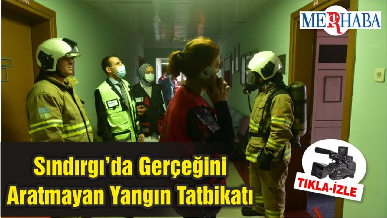 Sındırgı’da Gerçeğini Aratmayan Yangın Tatbikatı