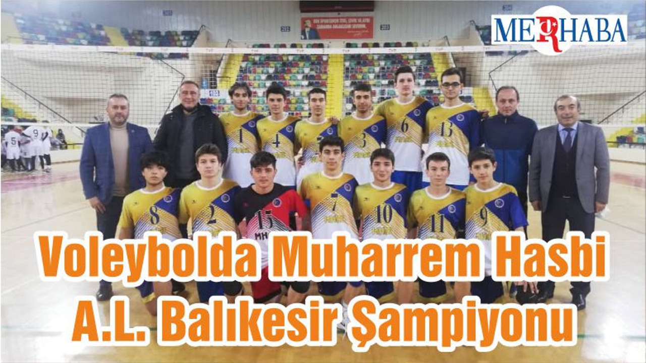 Voleybolda Muharrem Hasbi A.L. Balıkesir Şampiyonu