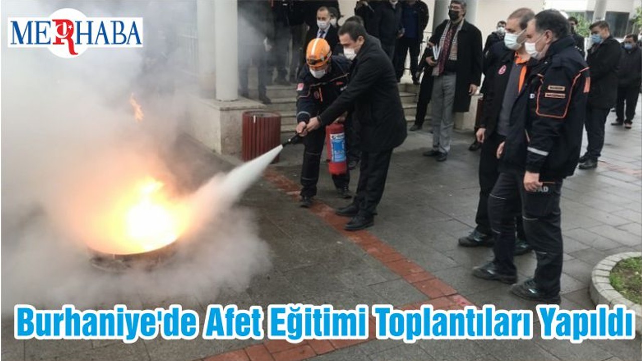 Burhaniye'de Afet Eğitimi Toplantıları Yapıldı