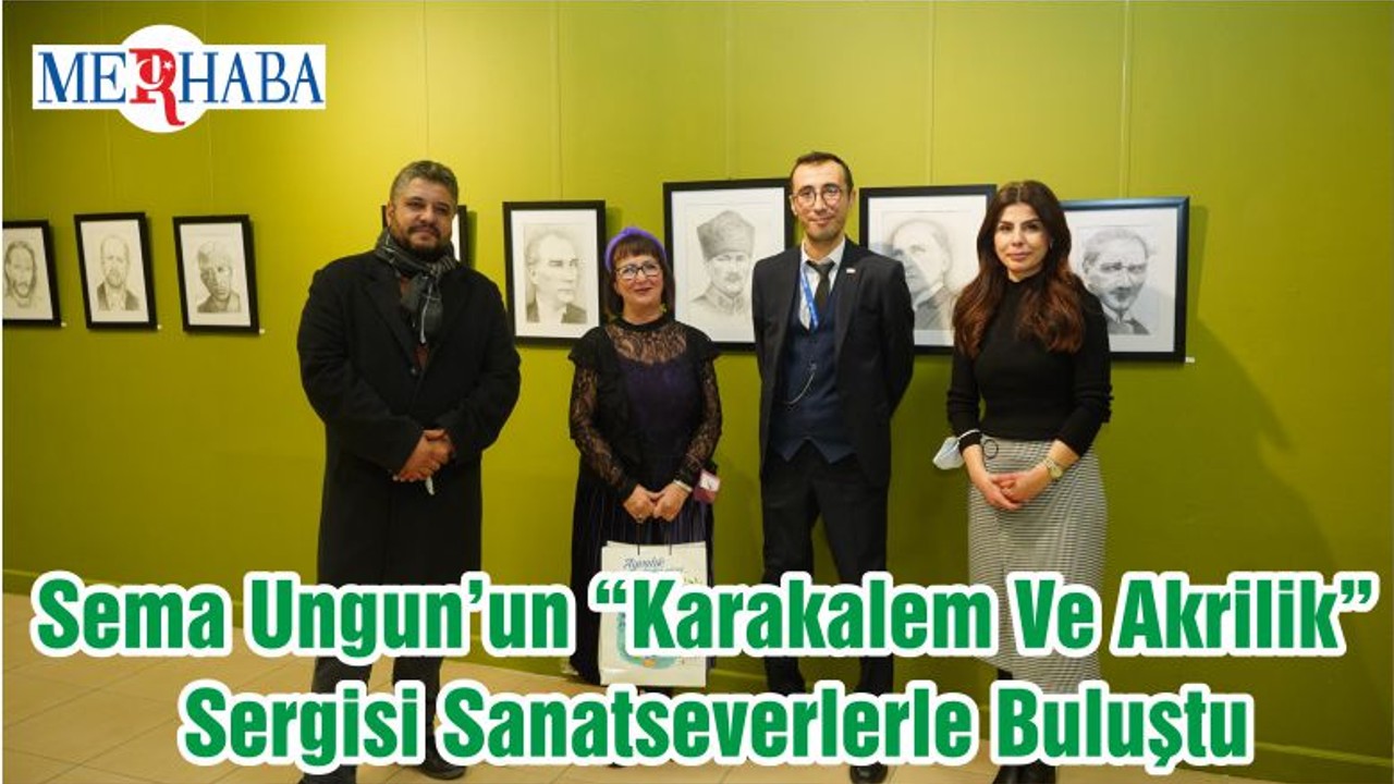 Sema Ungun’un “Karakalem Ve Akrilik” Sergisi Sanatseverlerle Buluştu