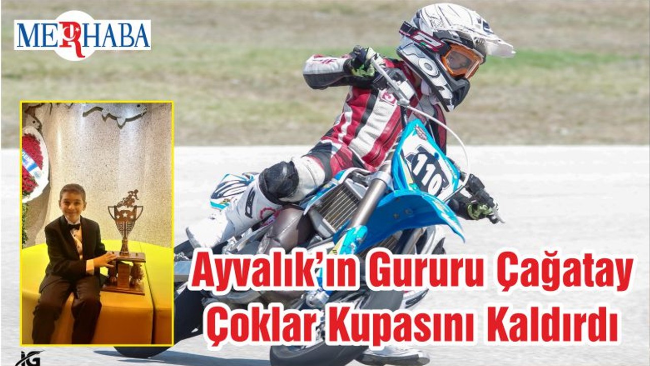 Ayvalık’ın Gururu Çağatay Çoklar Kupasını Kaldırdı