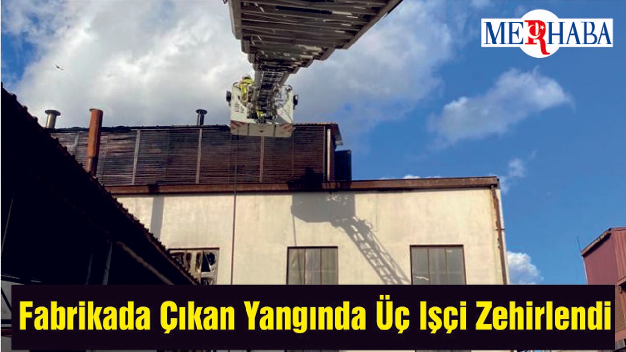 Fabrikada Çıkan Yangında Üç Işçi Zehirlendi