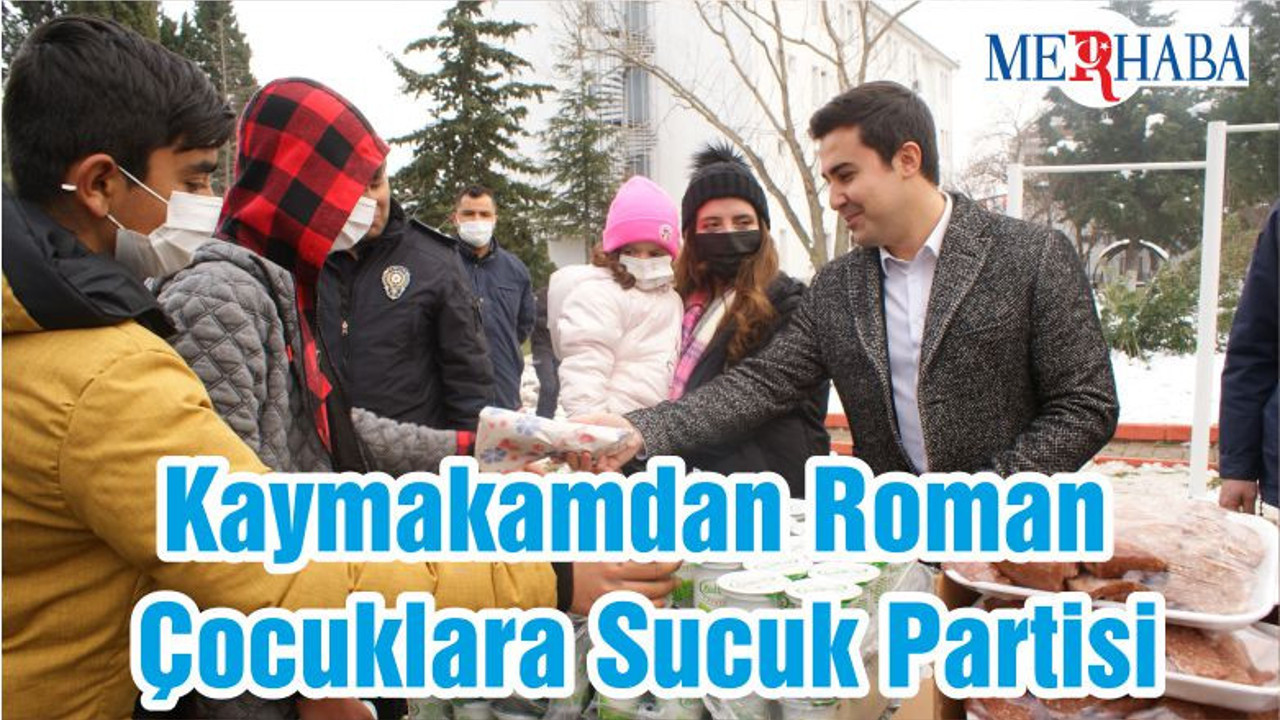 Kaymakamdan Roman Çocuklara Sucuk Partisi