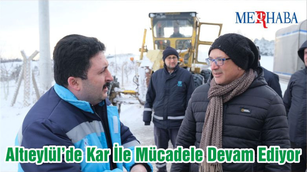 Altıeylül’de Kar İle Mücadele Devam Ediyor