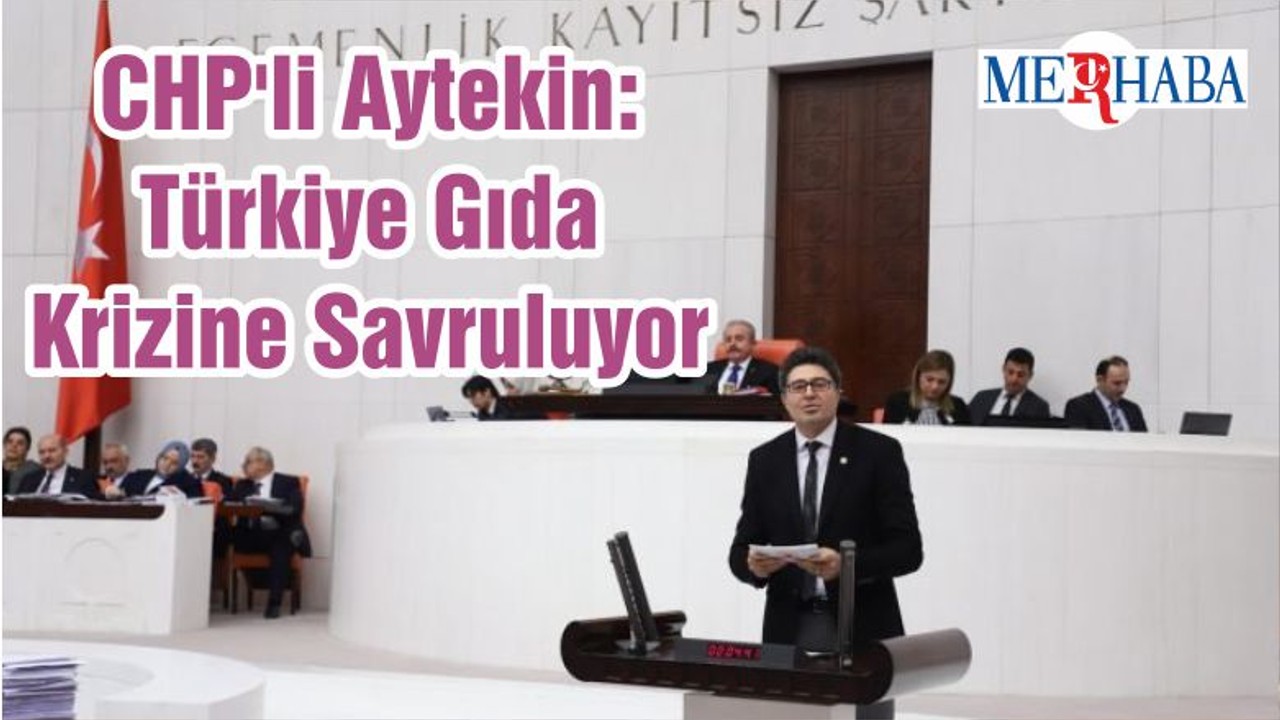 CHP'li Aytekin: Türkiye Gıda Krizine Savruluyor