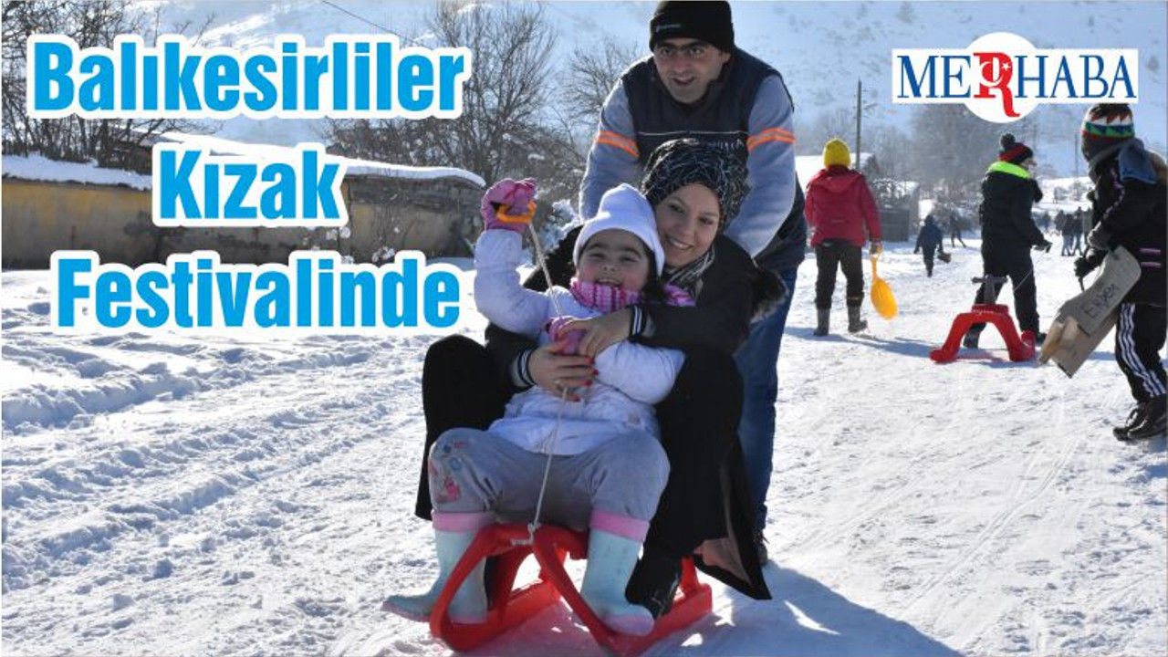 Balıkesirliler Kızak Festivalinde