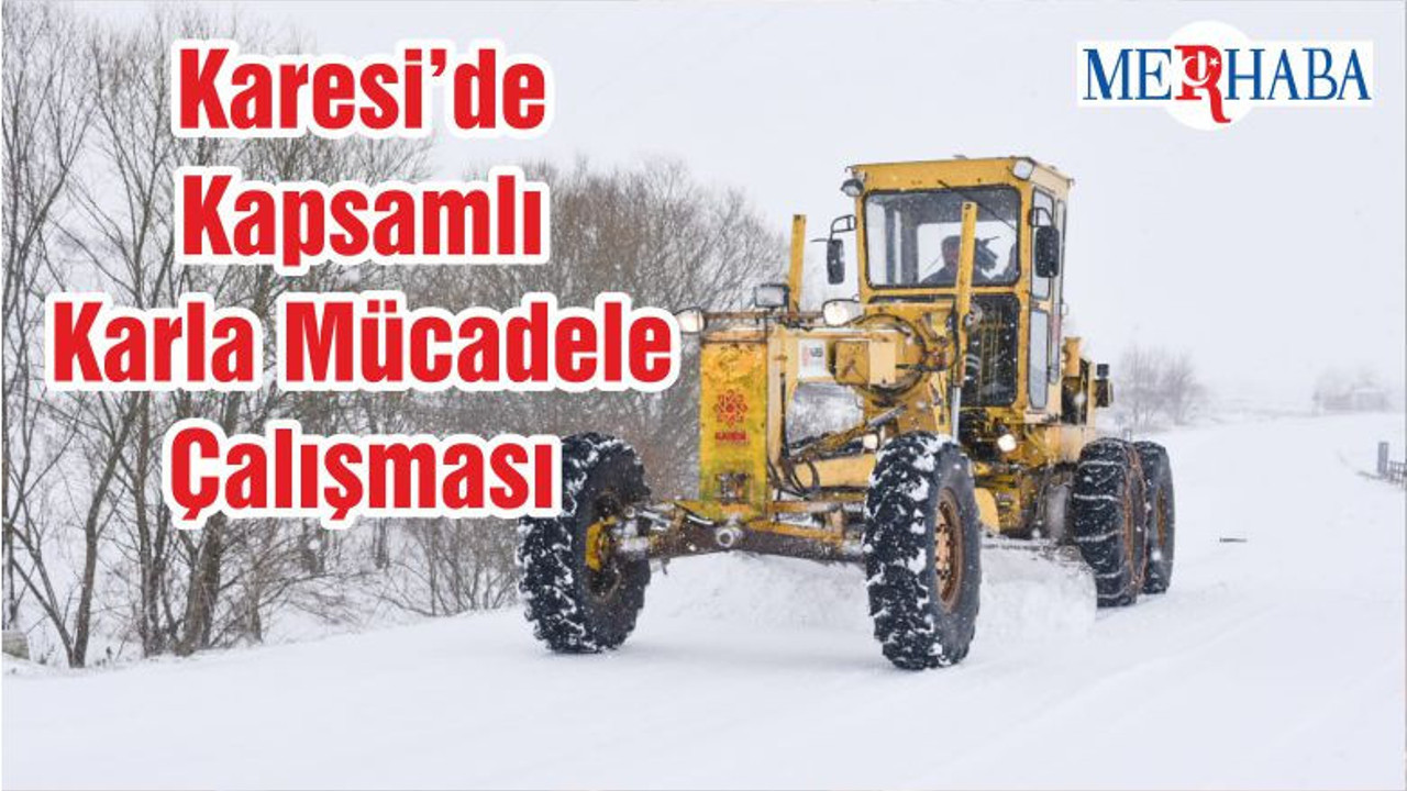 Karesi’de Kapsamlı Karla Mücadele Çalışması