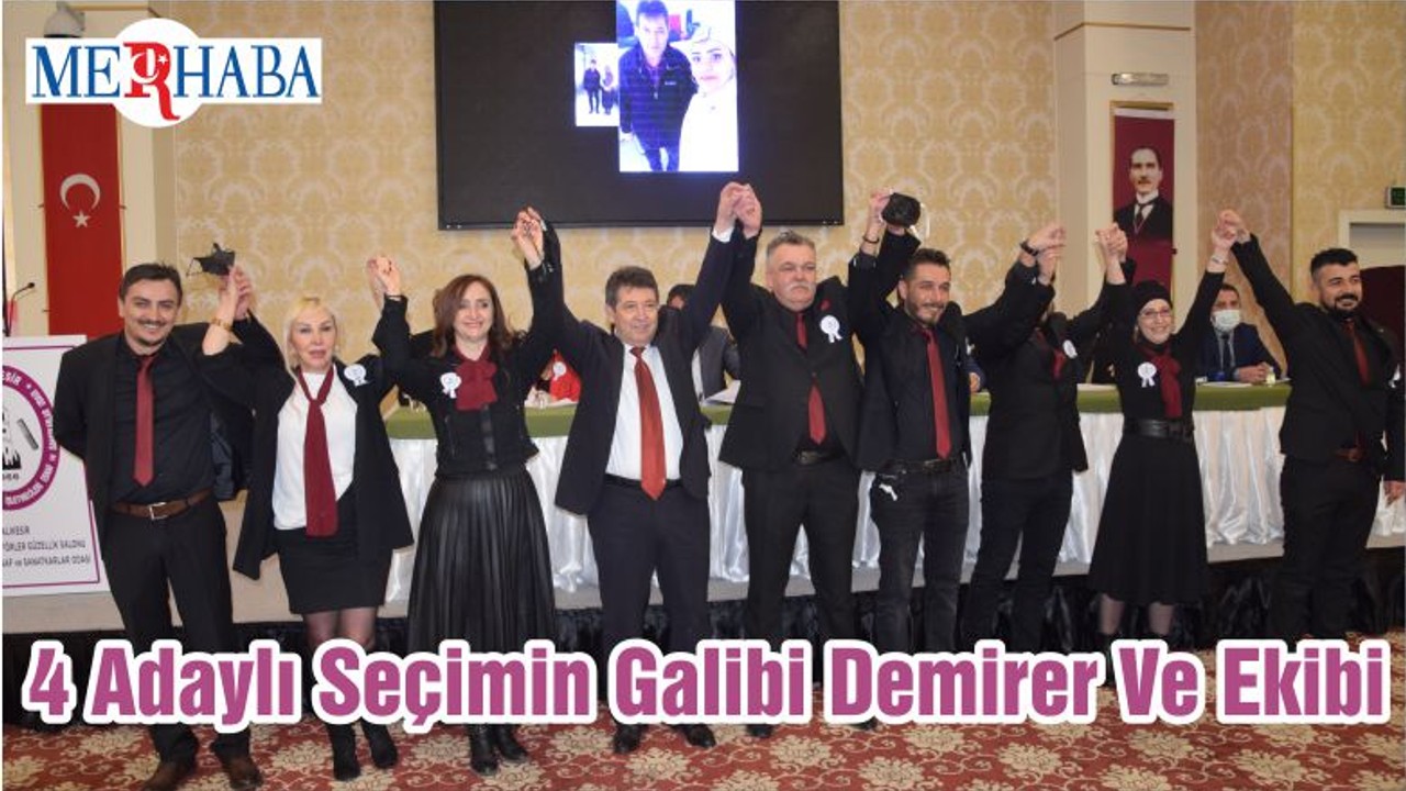 4 Adaylı Seçimin Galibi Demirer Ve Ekibi