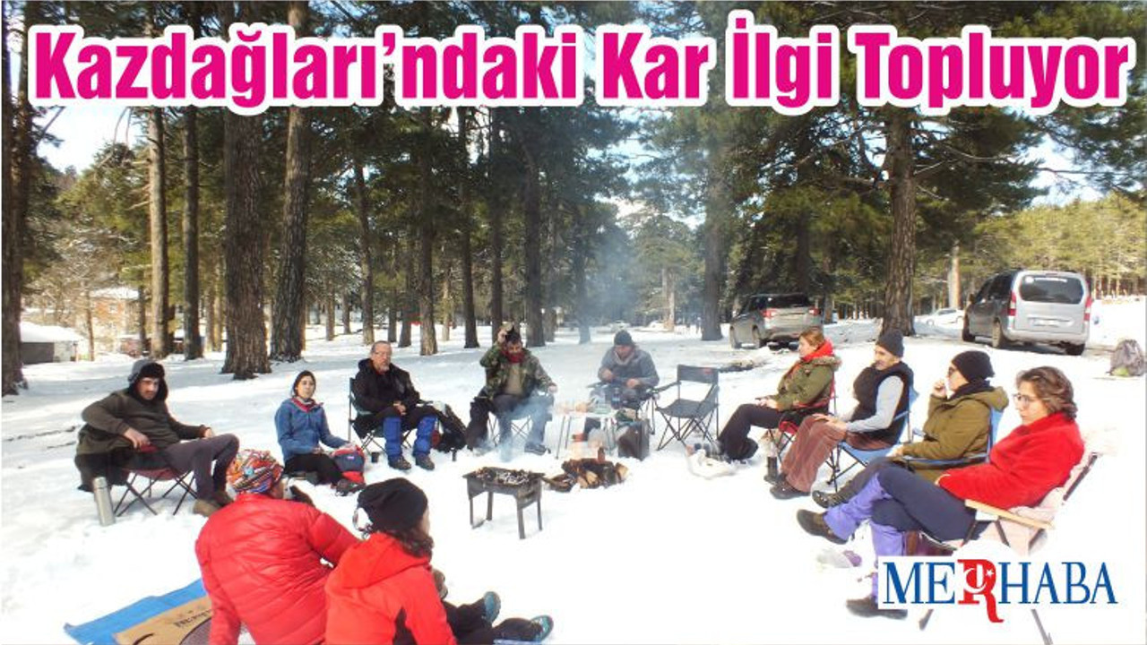 Kazdağları’ndaki Kar İlgi Topluyor