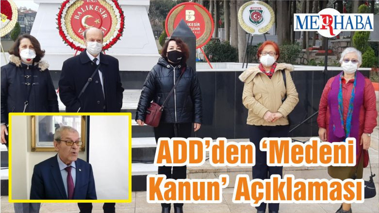 ADD’den ‘Medeni Kanun’ Açıklaması