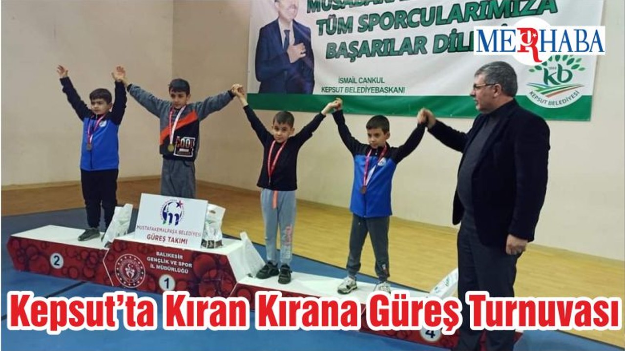 Kepsut’ta Kıran Kırana Güreş Turnuvası