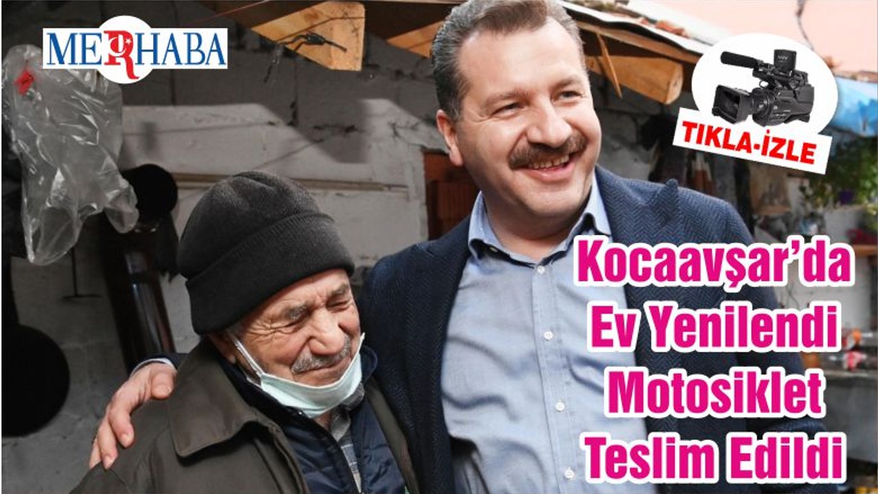 Kocaavşar’da Ev Yenilendi Motosiklet Teslim Edildi