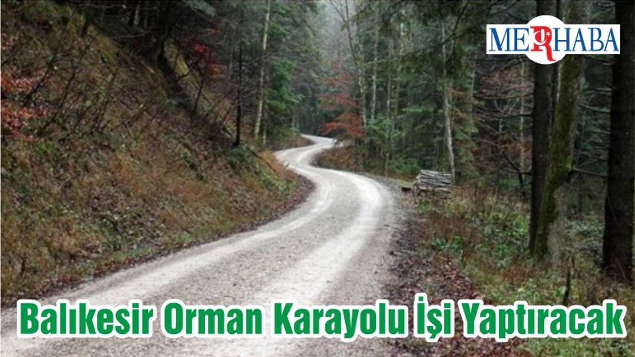 Balıkesir Orman Karayolu İşi Yaptıracak
