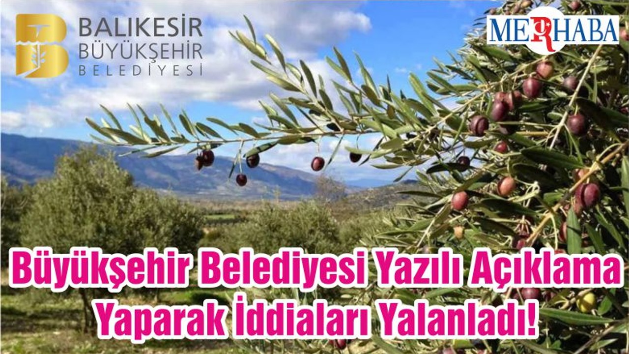 Büyükşehir Belediyesi Yazılı Açıklama Yaparak İddiaları Yalanladı!