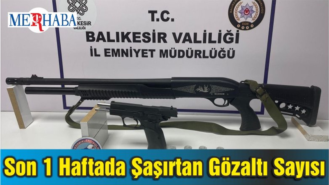 Son 1 Haftada Şaşırtan Gözaltı Sayısı