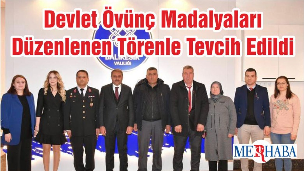 Devlet Övünç Madalyaları Düzenlenen Törenle Tevcih Edildi