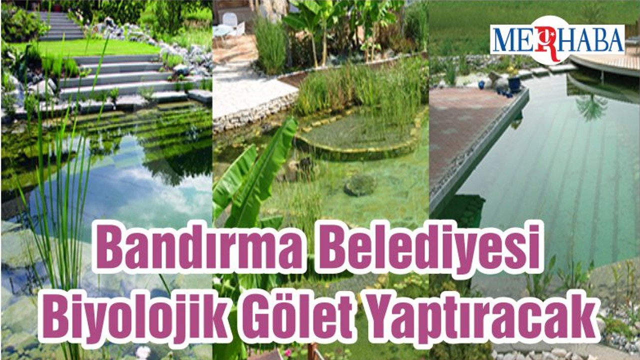 Bandırma Belediyesi Biyolojik Gölet Yaptıracak