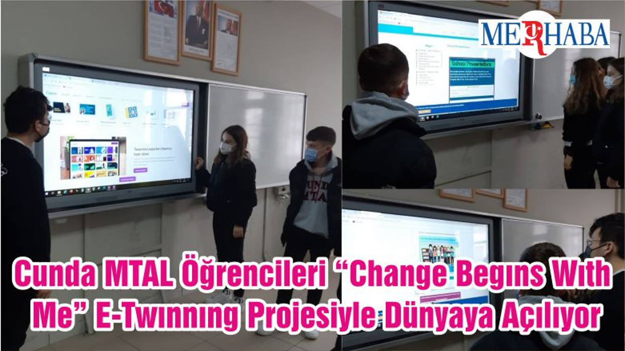 Cunda MTAL Öğrencileri “Change Begıns Wıth Me” E-Twınnıng Projesiyle Dünyaya Açılıyor