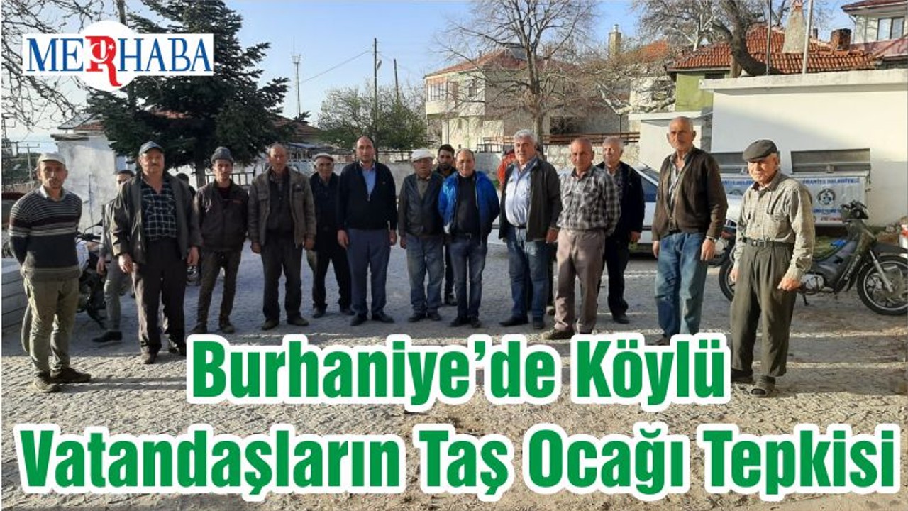 Burhaniye’de Köylü Vatandaşların Taş Ocağı Tepkisi