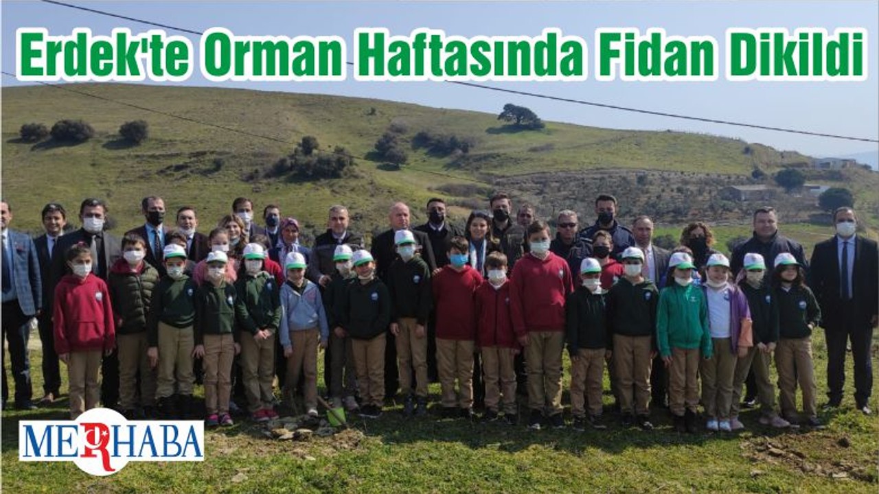 Erdek'te Orman Haftasında Fidan Dikildi