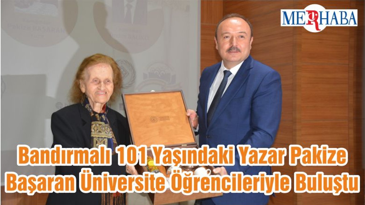 Balıkesirli 101 Yaşındaki Yazar'a Öğrencilerden Büyük İlgi