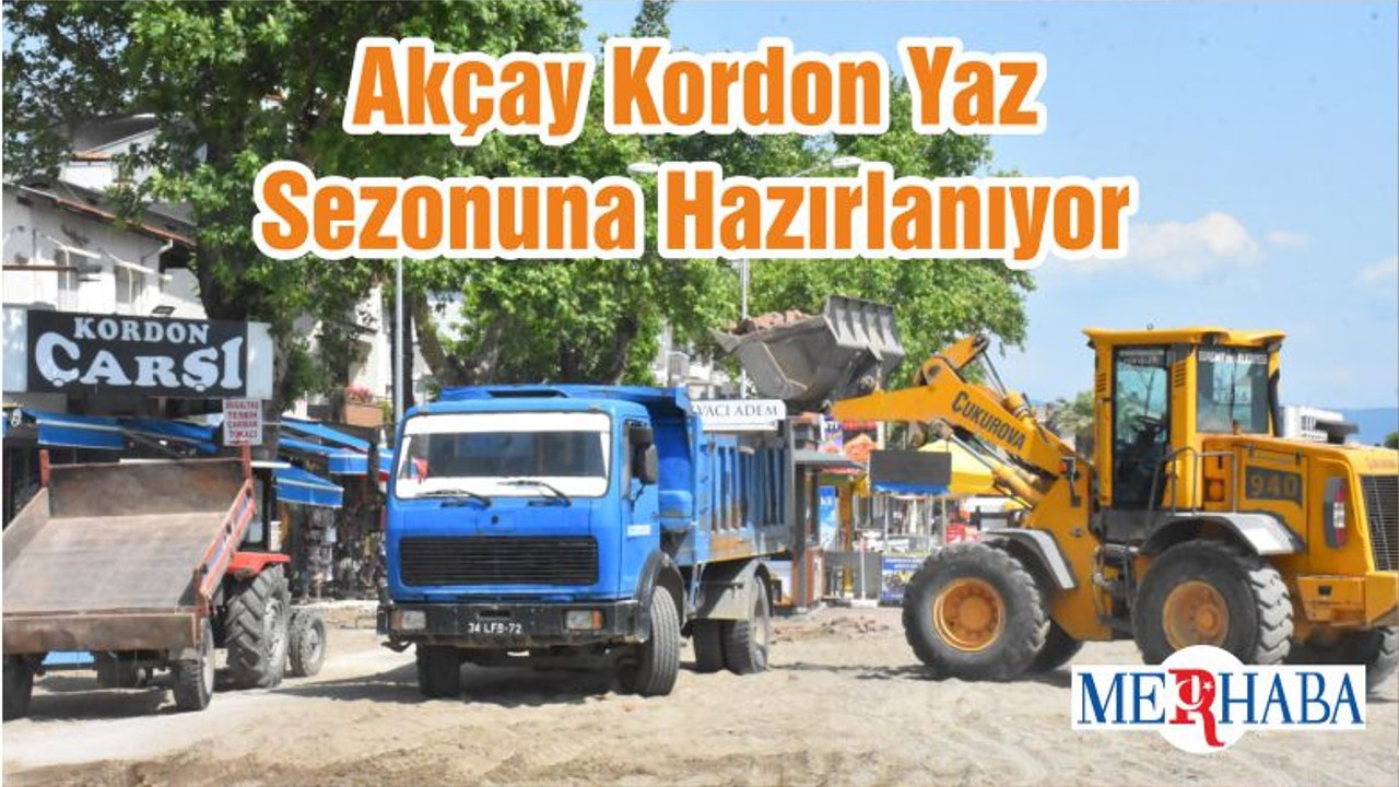 Akçay Kordon Yaz Sezonuna Hazırlanıyor