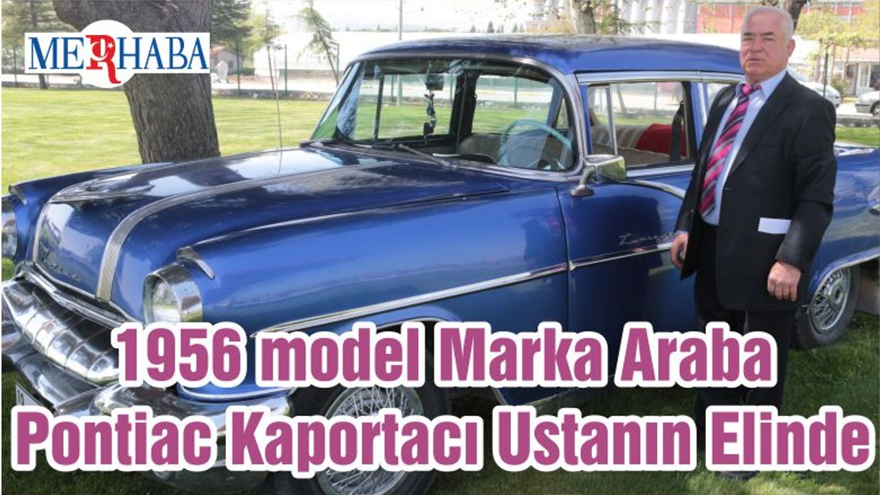 1956 model Marka Araba Pontiac Kaportacı Ustanın Elinde