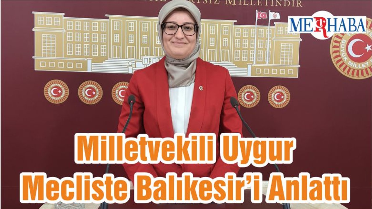 Milletvekili Uygur Mecliste Balıkesir’i Anlattı
