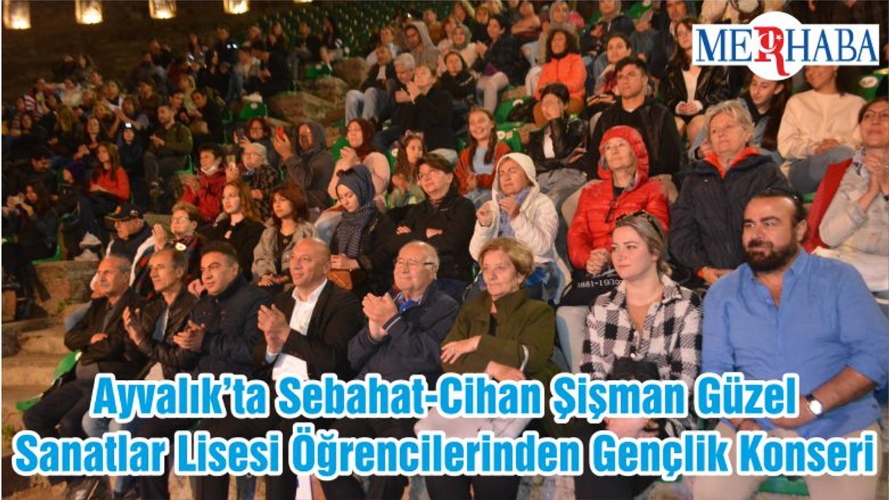 Ayvalık’ta Sebahat-Cihan Şişman Güzel Sanatlar Lisesi Öğrencilerinden Gençlik Konseri