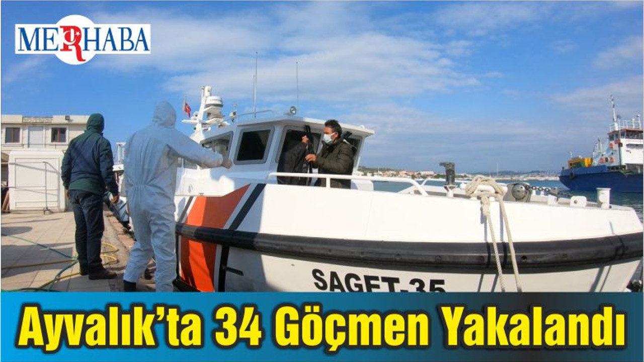 Ayvalık’ta 34 Göçmen Yakalandı