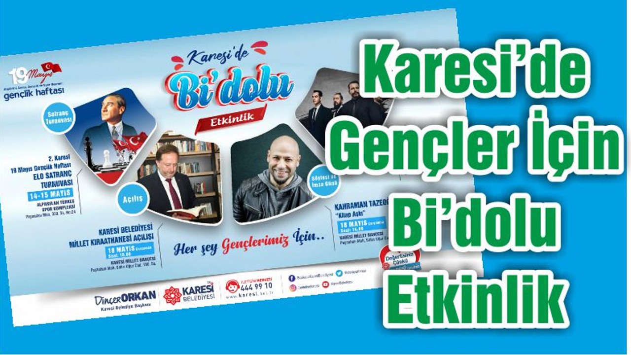 Karesi’de Gençler İçin Bi’dolu Etkinlik
