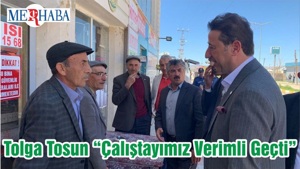 Tolga Tosun “Çalıştayımız Verimli Geçti”