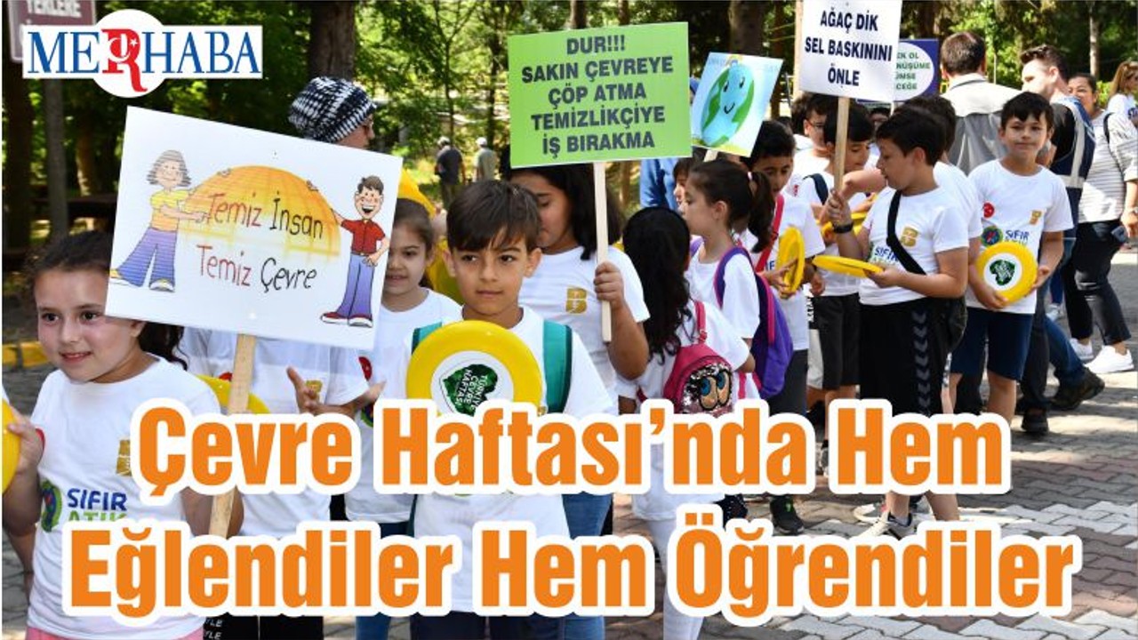 Çevre Haftası’nda Hem Eğlendiler Hem Öğrendiler