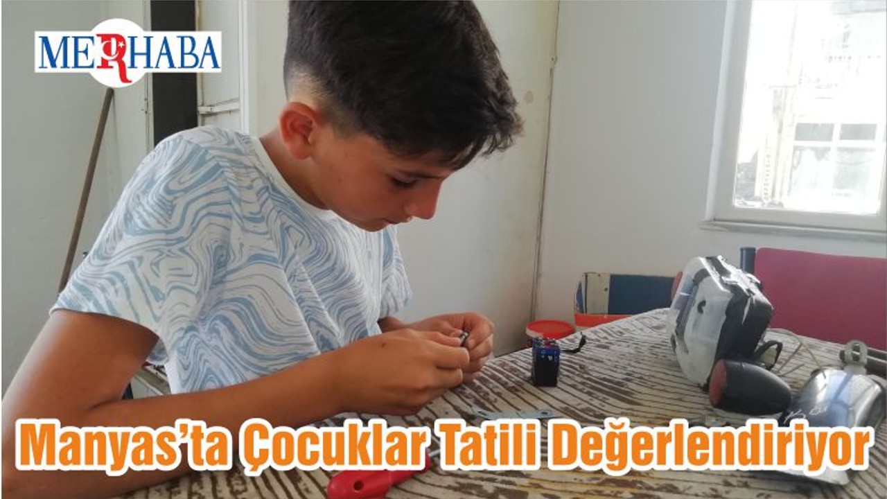 Manyas’ta Çocuklar Tatili Değerlendiriyor