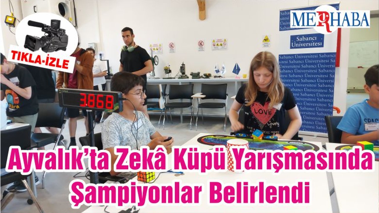 Ayvalık’ta Zekâ Küpü Yarışmasında Şampiyonlar Belirlendi
