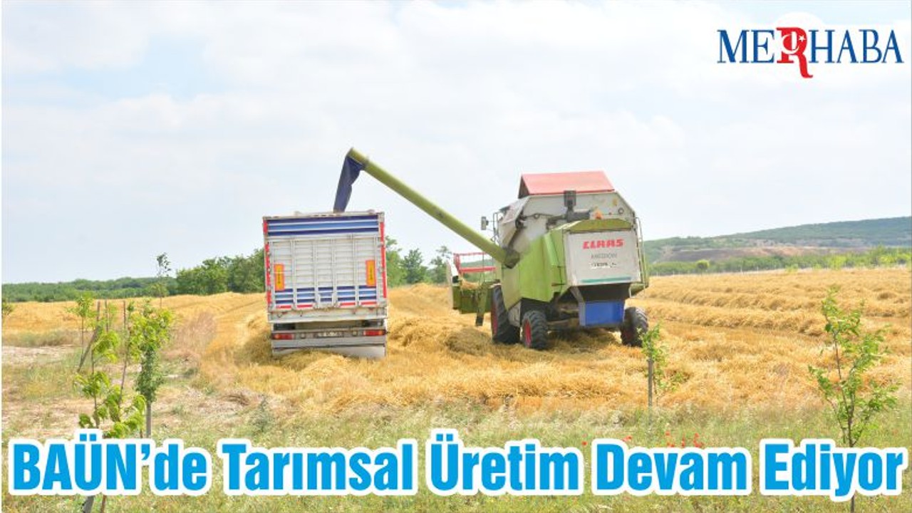 BAÜN’de Tarımsal Üretim Devam Ediyor
