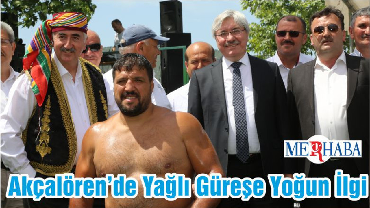 Akçalören’de Yağlı Güreşe Yoğun İlgi
