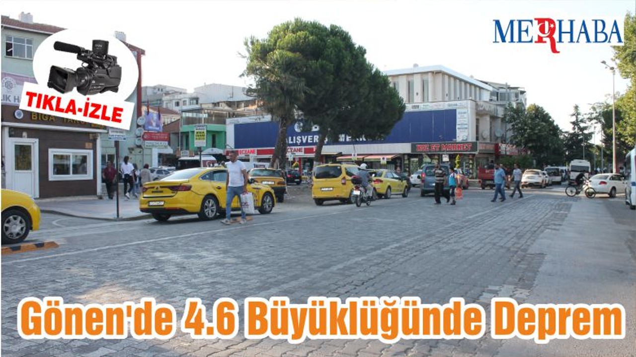 Gönen'de 4.6 Büyüklüğünde Deprem