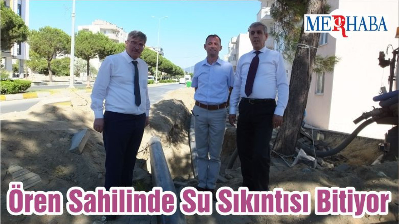 Burhaniye Ören Sahilinde Su Sıkıntısı Bitiyor