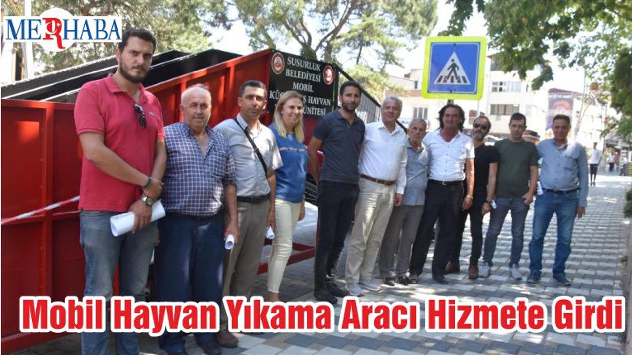 Mobil Hayvan Yıkama Aracı Hizmete Girdi