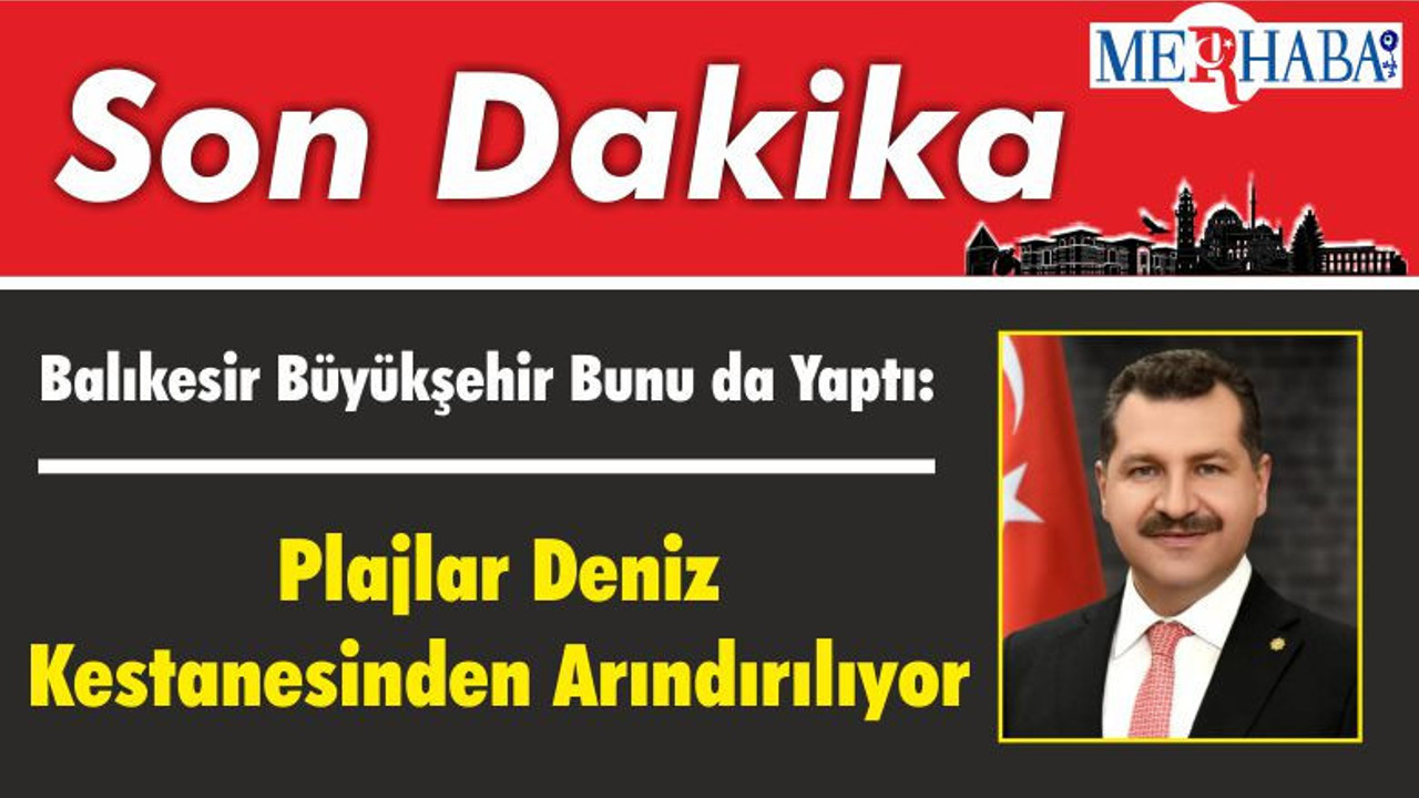 Balıkesir Büyükşehir Bunu da Yaptı: Plajlar Deniz Kestanesinden Arındırılıyor