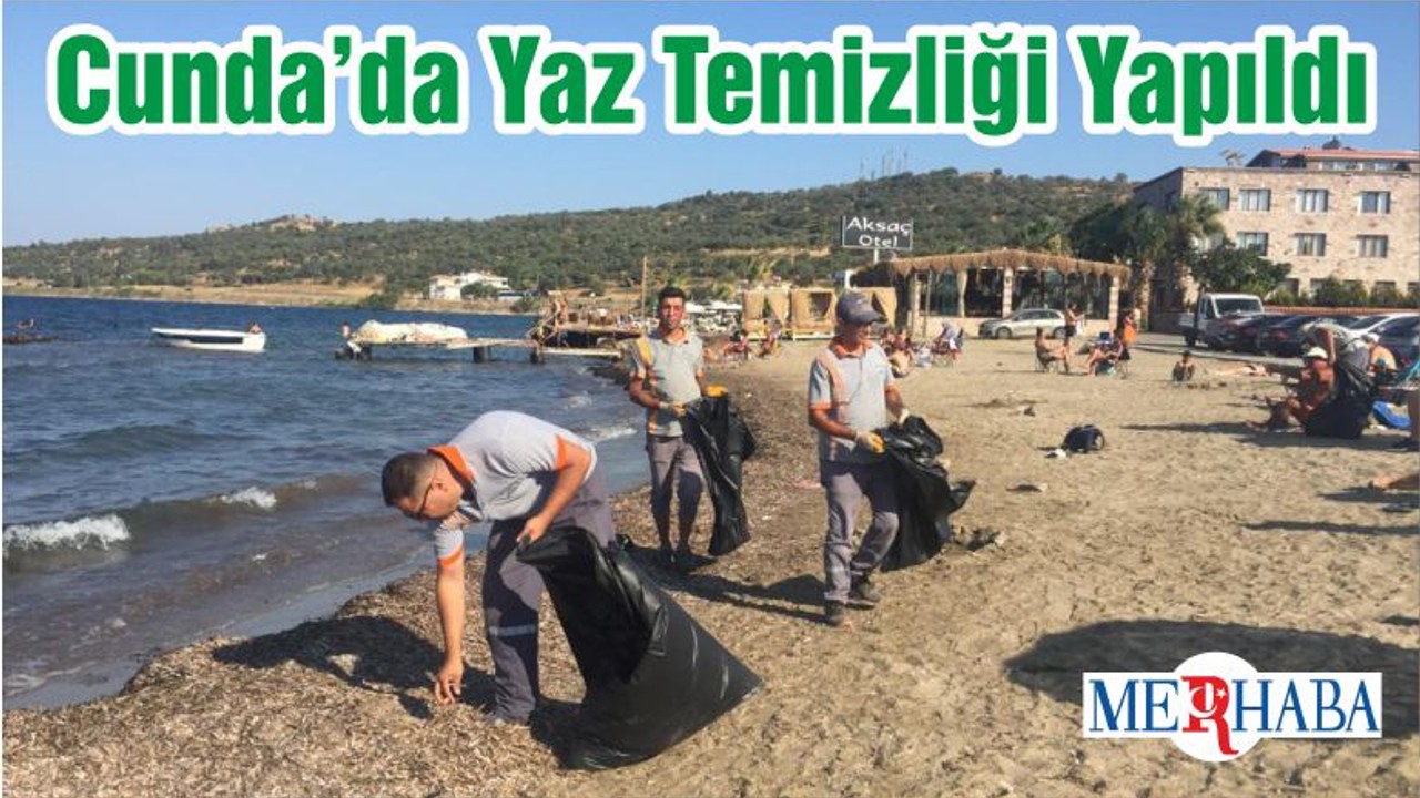 Cunda’da Yaz Temizliği Yapıldı