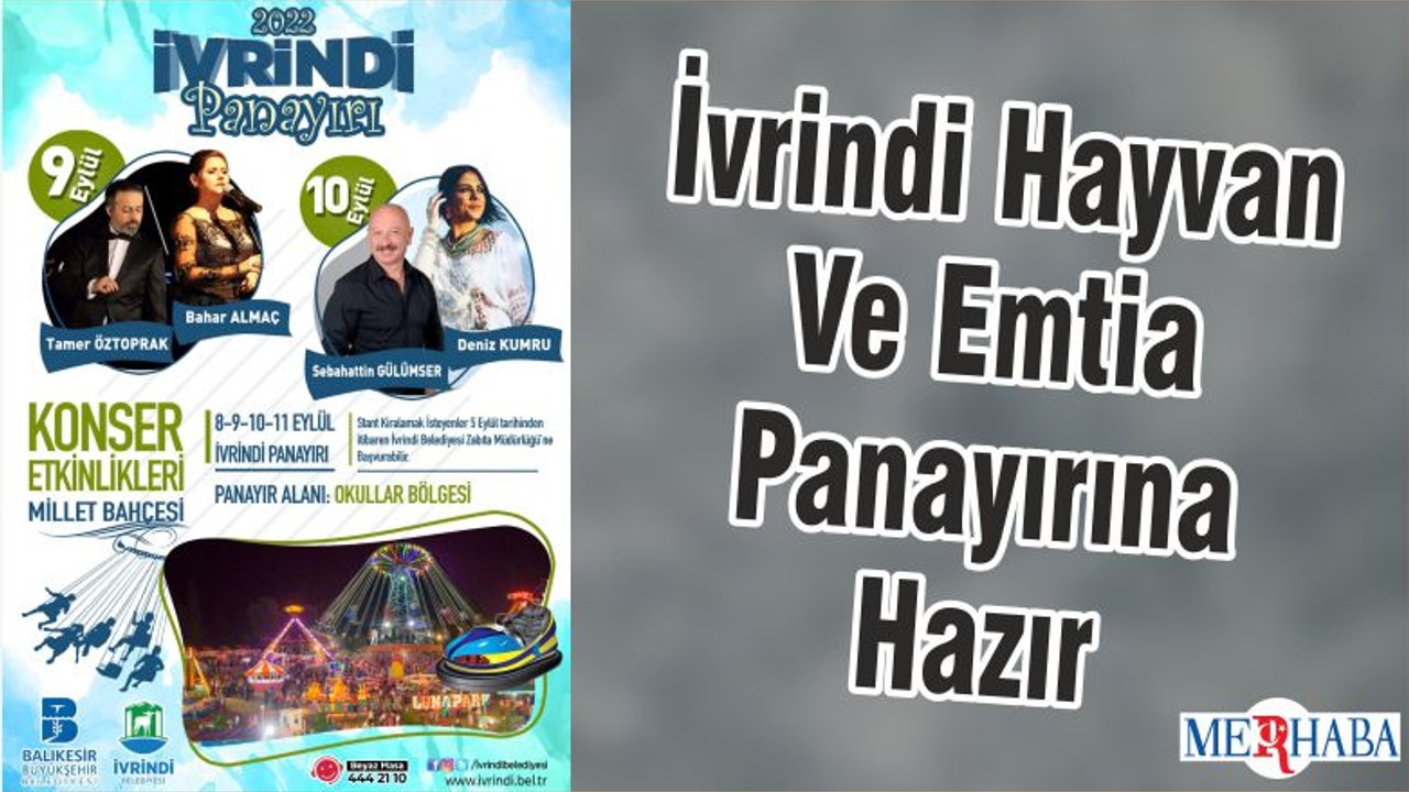 İvrindi Hayvan Ve Emtia Panayırına Hazır