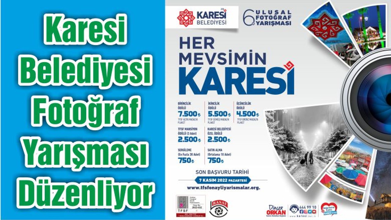 Karesi Belediyesi Fotoğraf Yarışması Düzenliyor