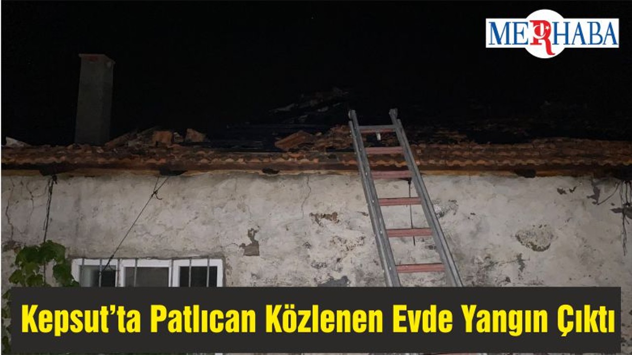 Kepsut’ta Patlıcan Közlenen Evde Yangın Çıktı