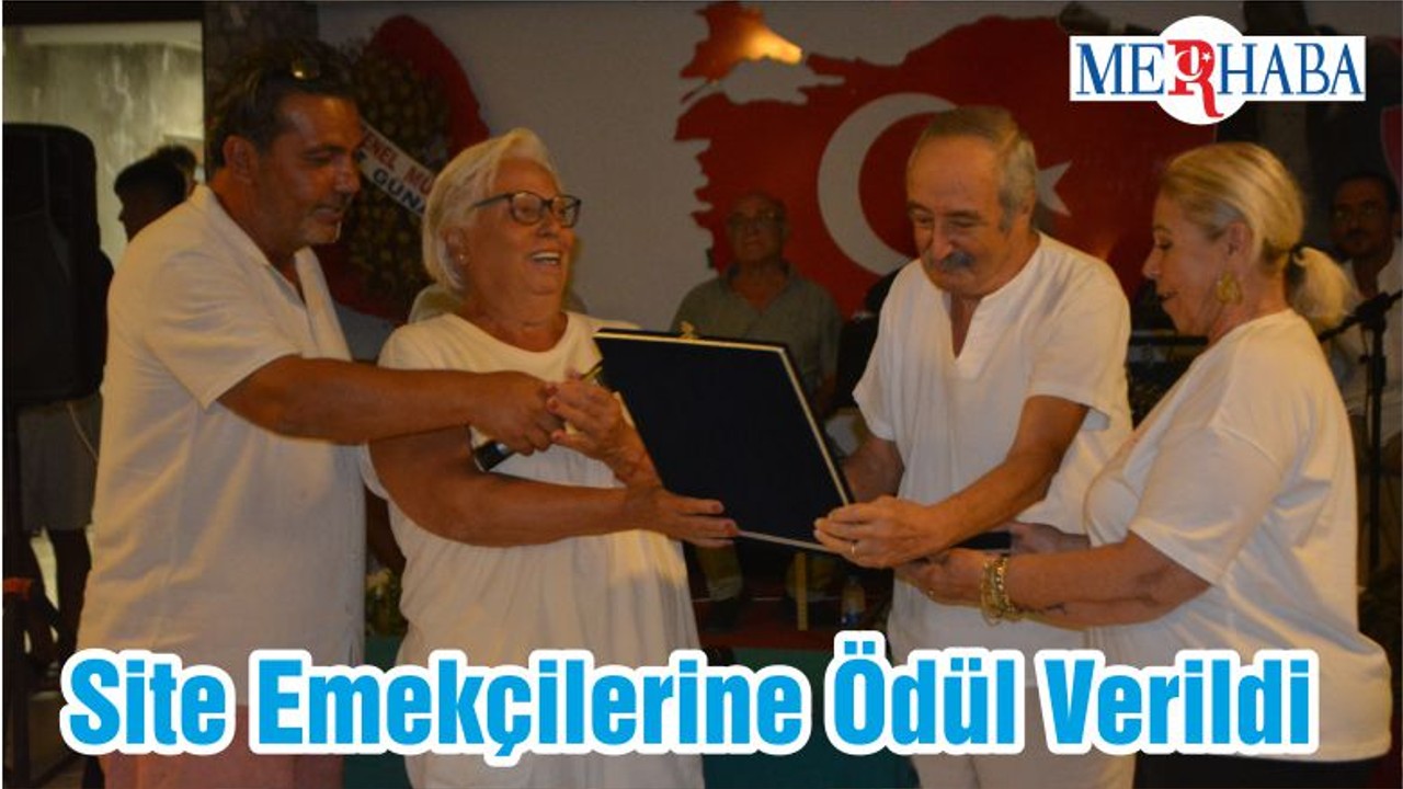 Site Emekçilerine Ödül Verildi