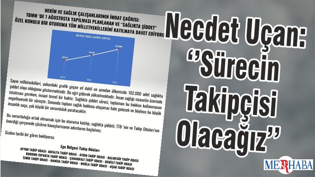 Necdet Uçan: ‘’Sürecin Takipçisi Olacağız’’