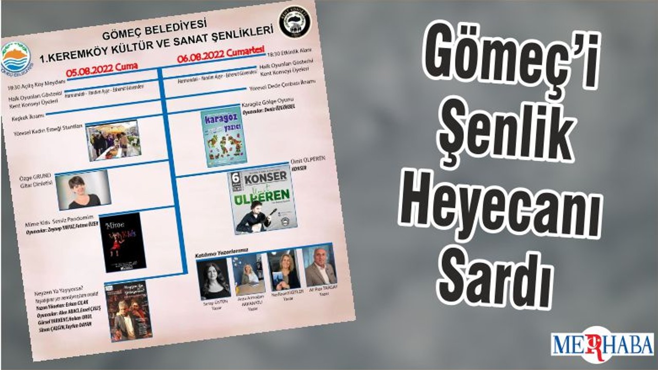 Gömeç’i Şenlik Heyecanı Sardı