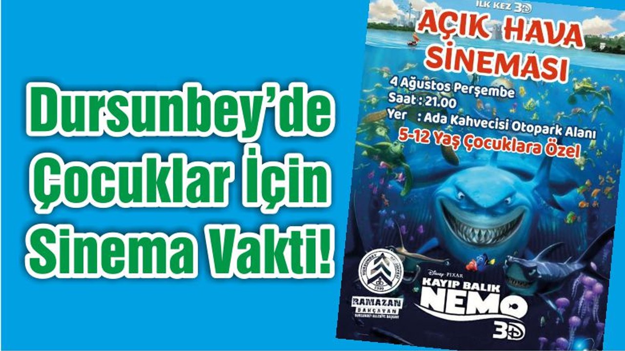 Dursunbey’de Çocuklar İçin Sinema Vakti!
